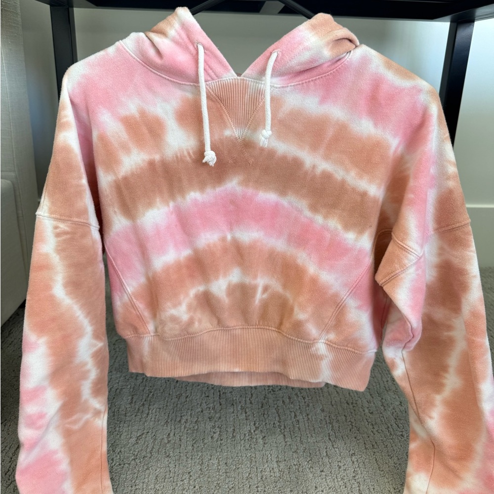 Aeropostale Pink and Tan Hoodie